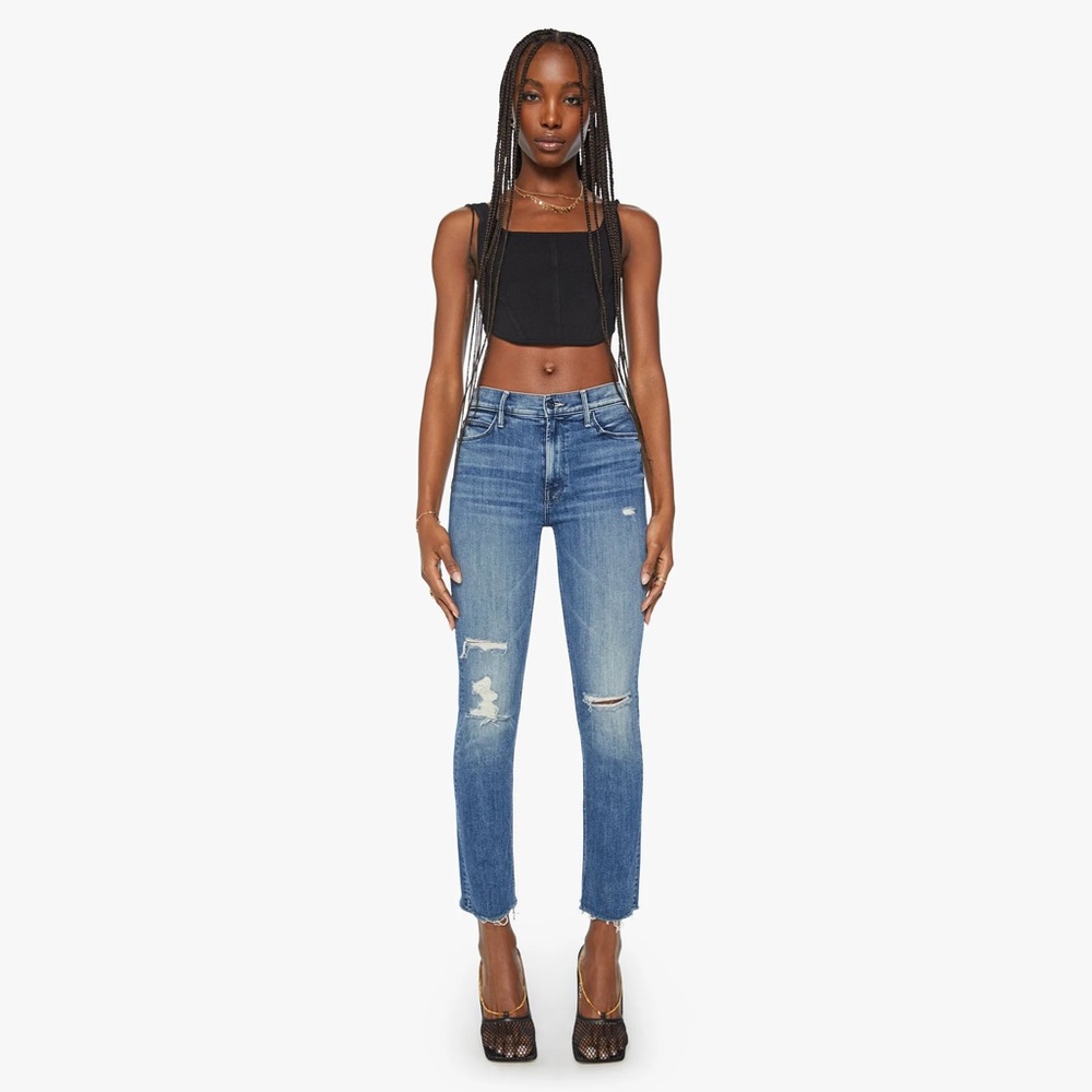 Mother Dazzler Mid Rise Ankle Fray size 27 in Weekend Worrior